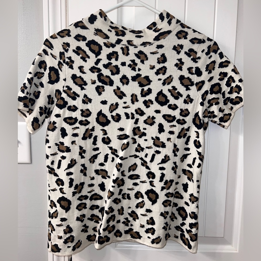 Anthropologie cheetah shirt